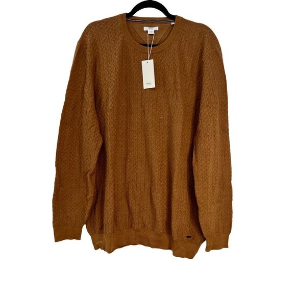NWT BRAX FEEL GOOD Size 2XL Rick Crewneck Sweater Diamond Knit Merino/Silk - Picture 2 of 11